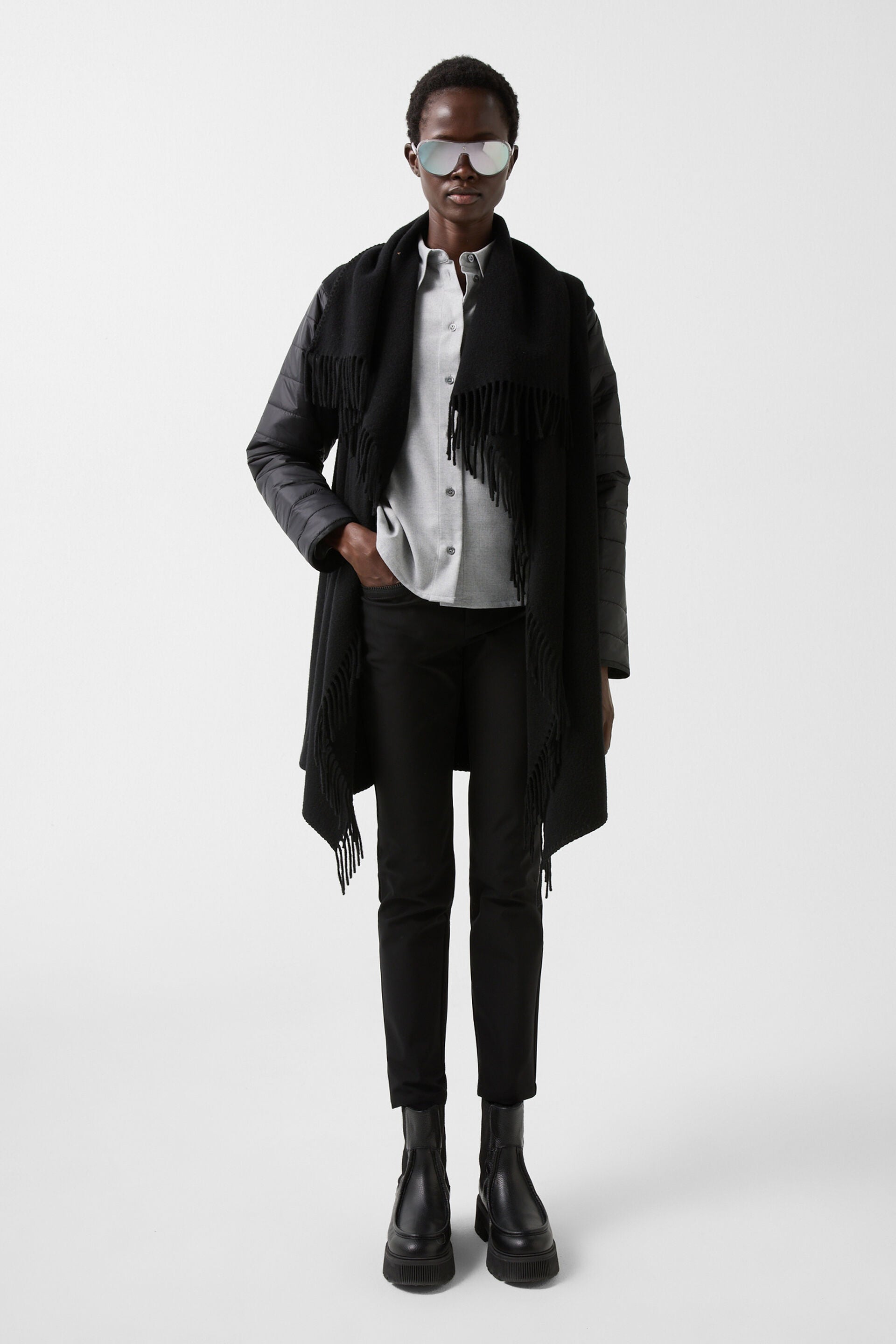 North Poncho in Navy