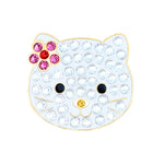 Kitty Ball Marker adorned with Crystals from Swarovski®- with Hat Clip