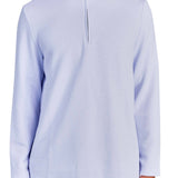 Waffle knit quarter zip