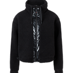 Ninetta Teddy fur jacket in Black