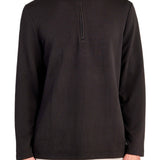Waffle knit quarter zip