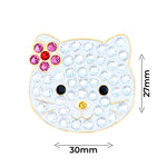 Kitty Ball Marker adorned with Crystals from Swarovski®- with Hat Clip