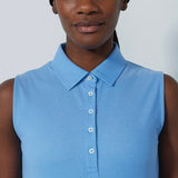 DS Fairway Sky Blue Sleeveless Polo Shirt