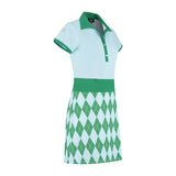 Beauty Dress Light Blue Green Print