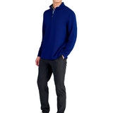 Waffle knit quarter zip
